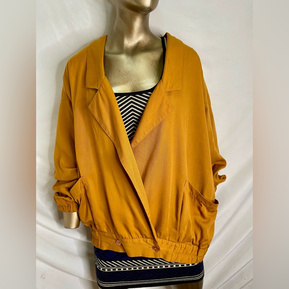 Women's Mustard Bomber Jacket - Brand:RIALTO